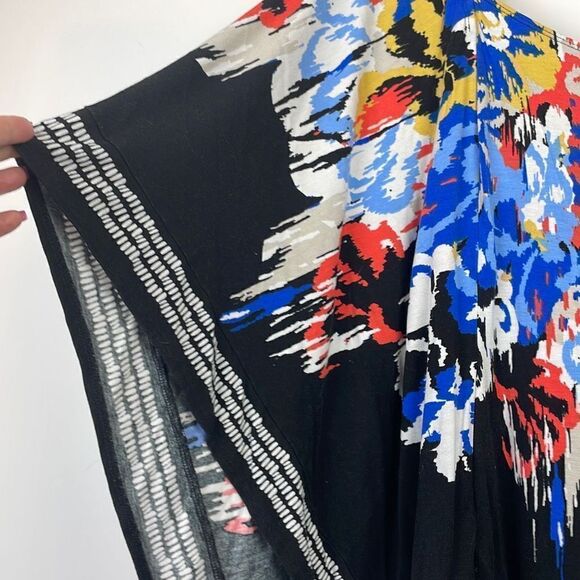 Style & Co Women's Bat Sleeve Kimono Style Top Blouse Multicolor Plus Size 1X - Picture 3 of 8
